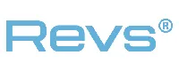 the revs logo is shown on a white background