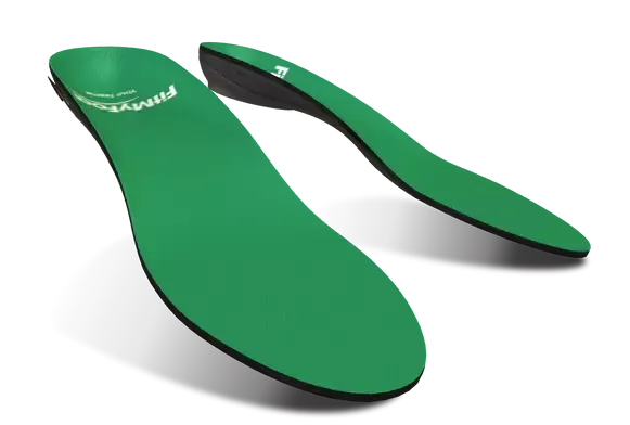 FitMyFoot Pine Green Insoles on display at an angle