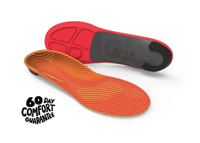 Superfeet Run Pain Relief Insoles red and orange colour